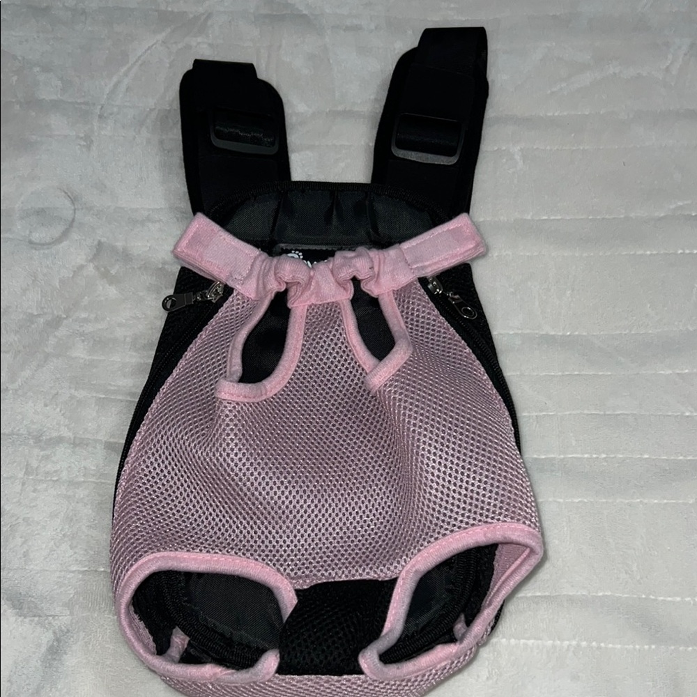 Pet Carrier Backpack - Pink and Black